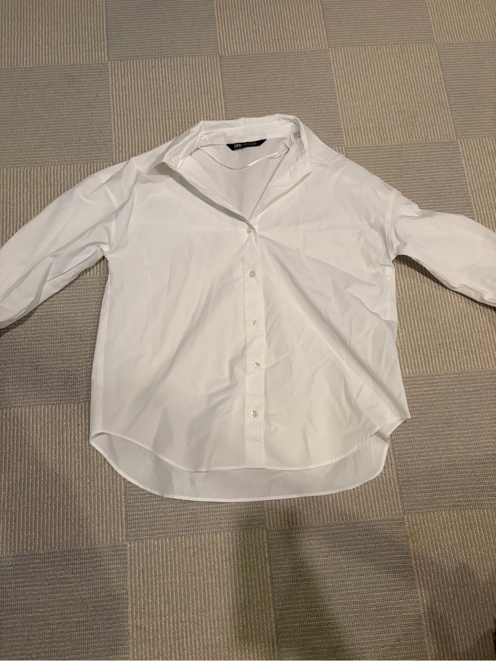 Classic White Button-Up Shirt
